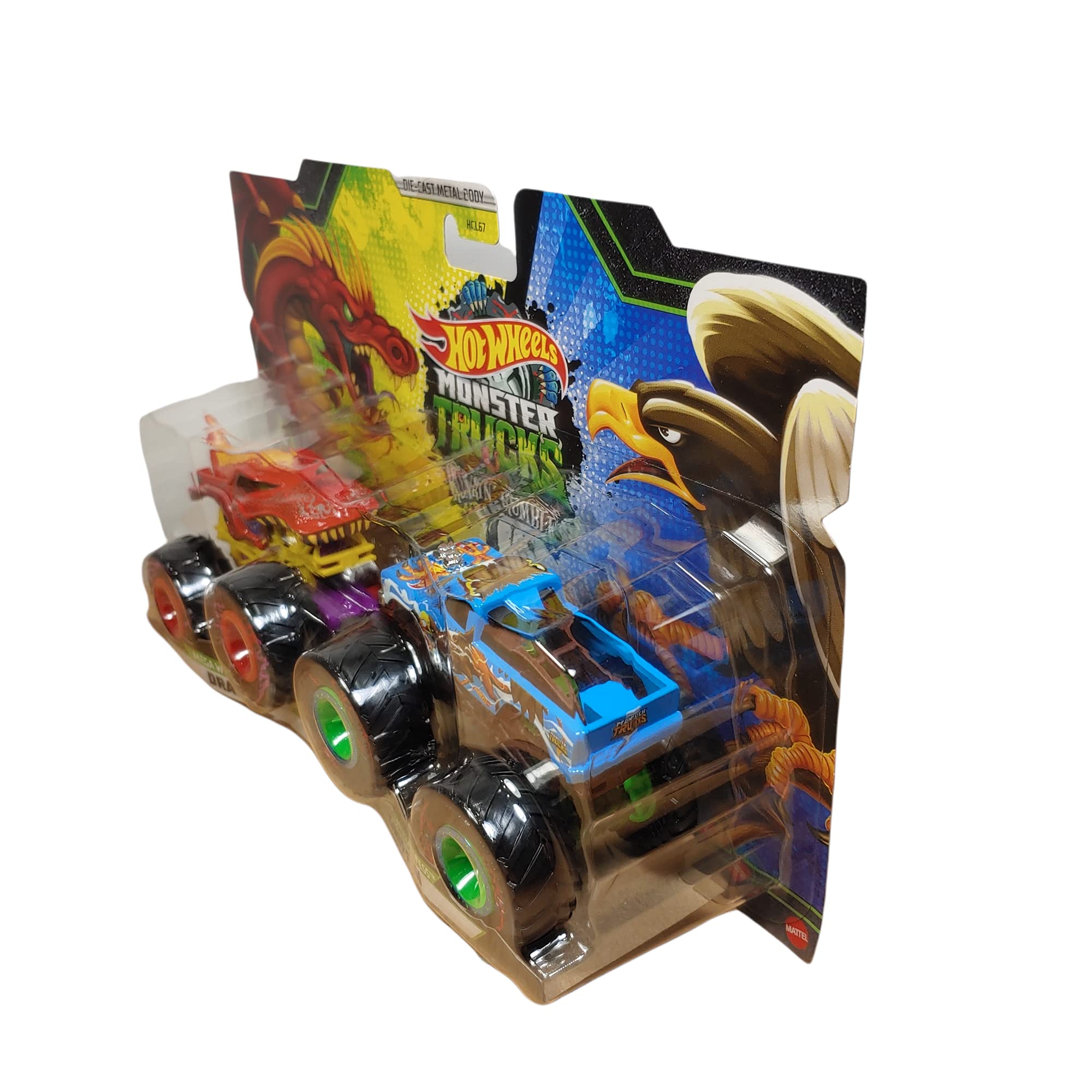 Hot Wheels Monster Trucks Roarin' Rumble 1:64 Scale Double Pack